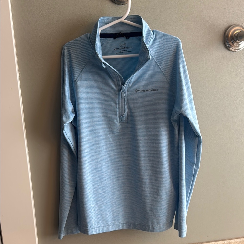 Vineyard Vines Blue Sankaty quarter zip